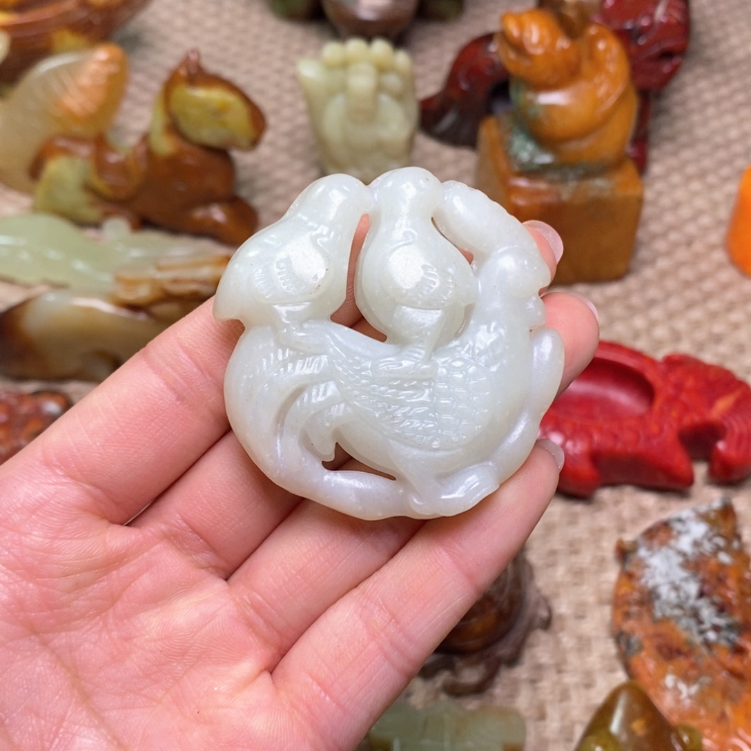 白玉菩提吊坠白玉菩提白玉菩提摆件