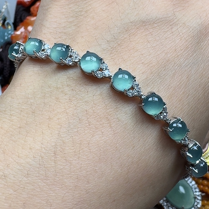 翡翠未镶嵌项链翡翠