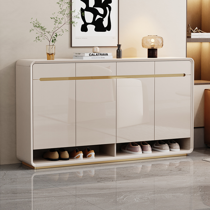 进门烤漆家用门口一体靠墙玄关柜室内储物柜子带鞋柜靠墙一体柜