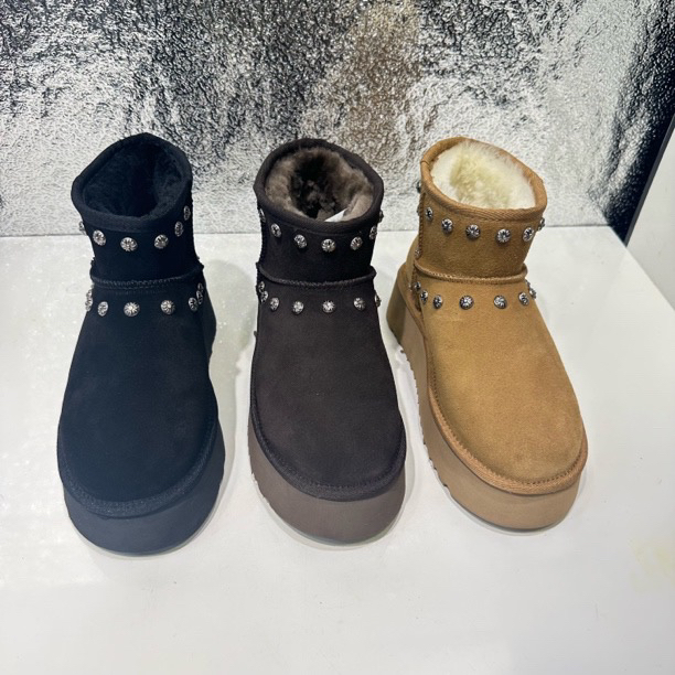 【柠檬精选】时尚雪地靴女款厚底加绒保暖防滑冬季百搭中