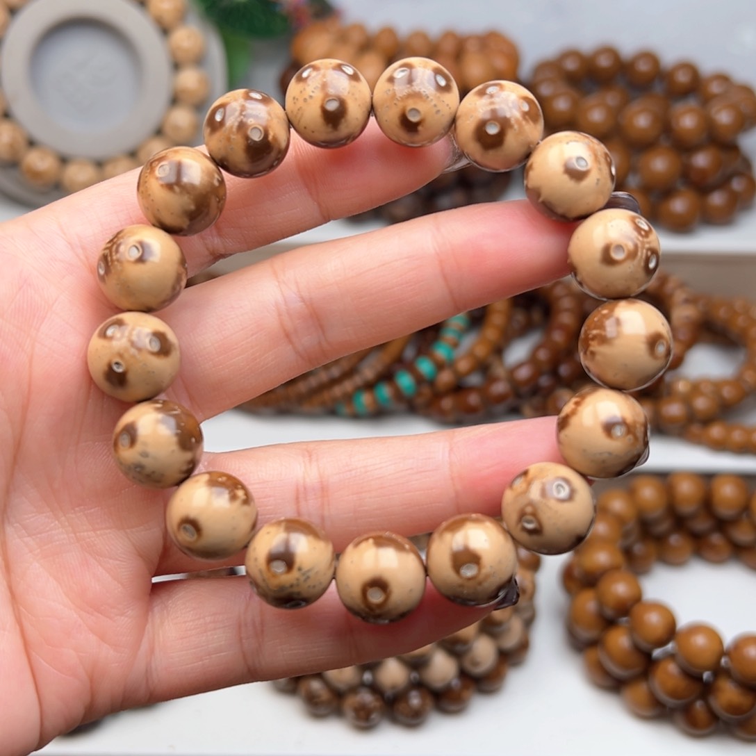 紫金鼠手串12花皮熊猫