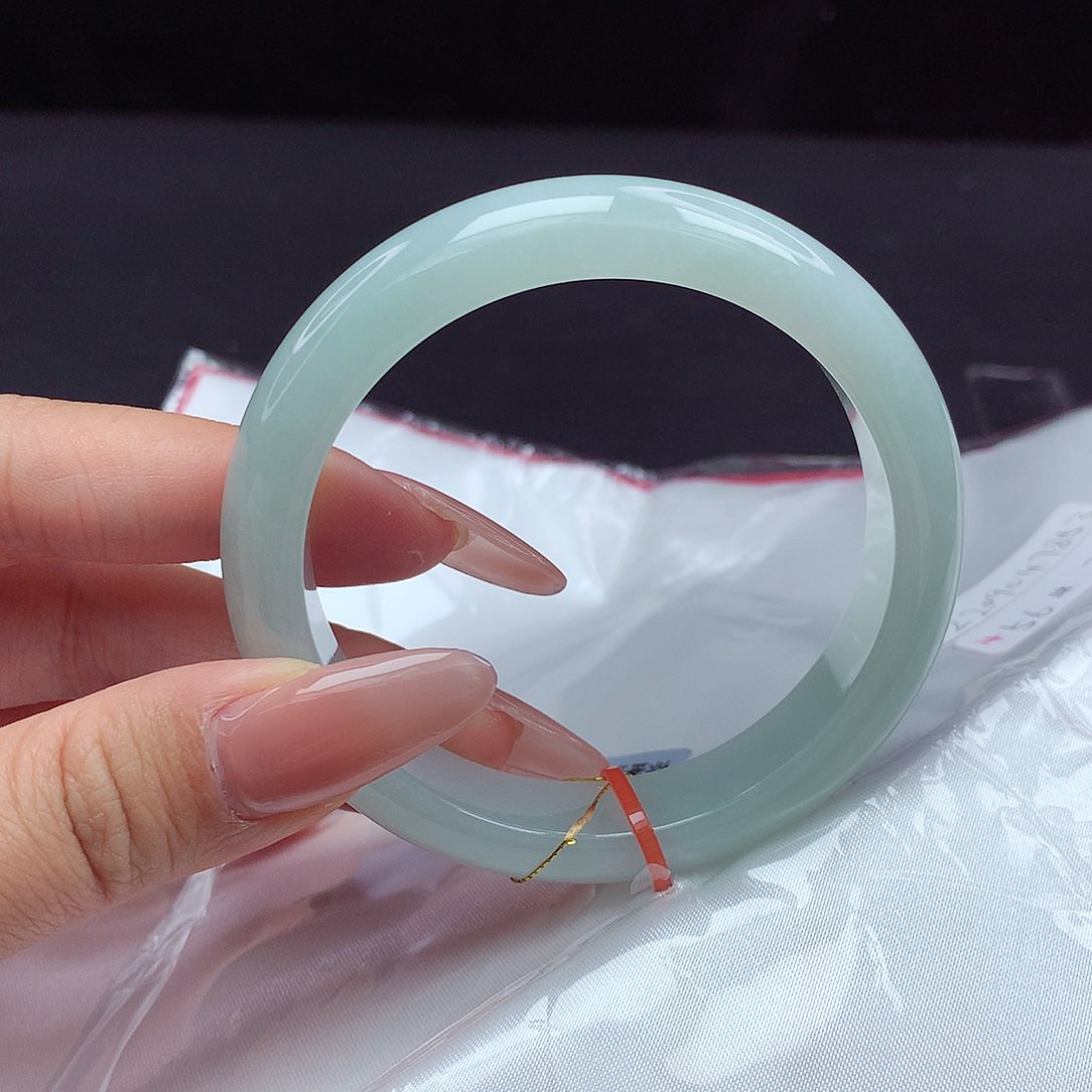 翡翠未镶嵌手镯56圈883