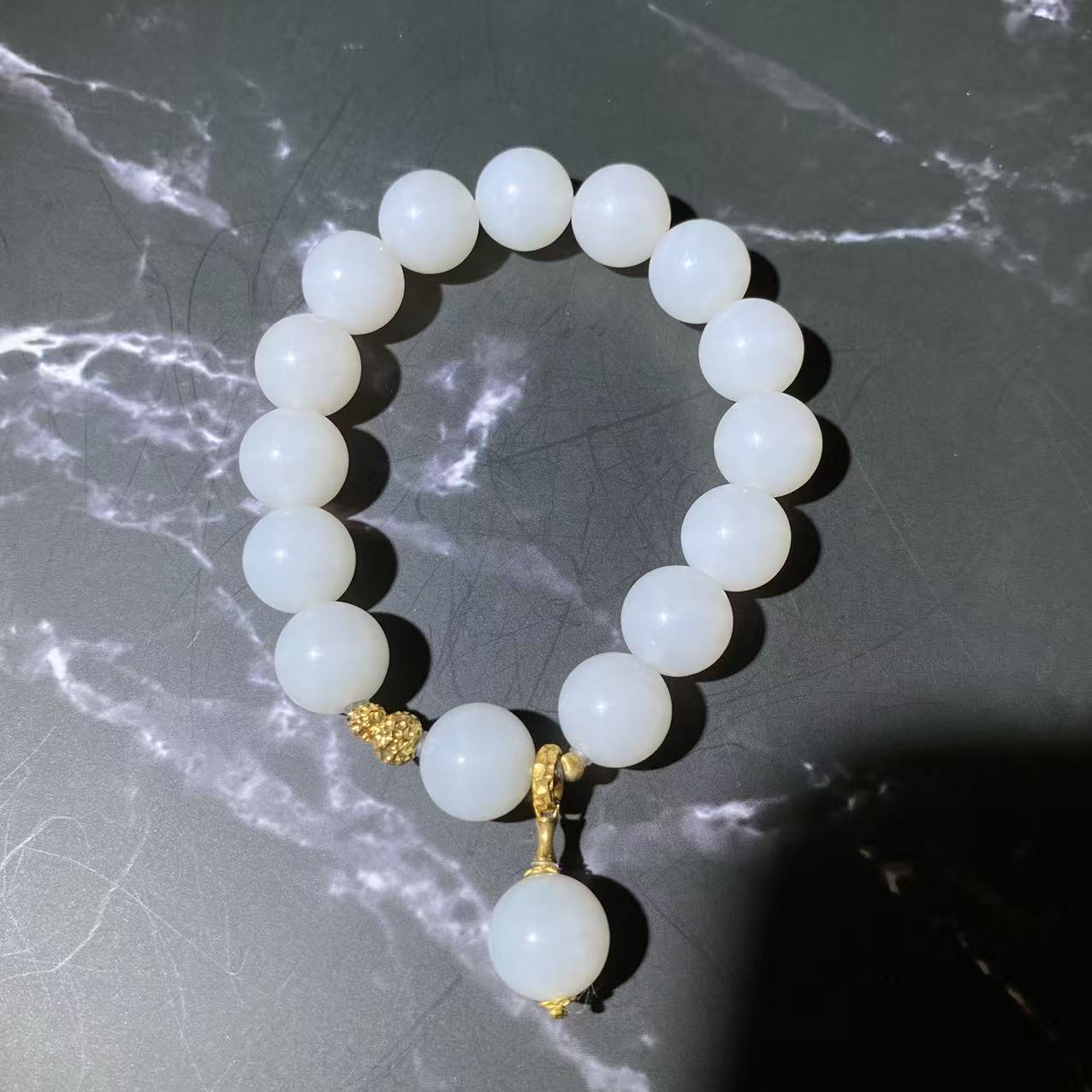 BY1231FZJT标238 驰珠 北玉精选 和田玉手串 多样性发货