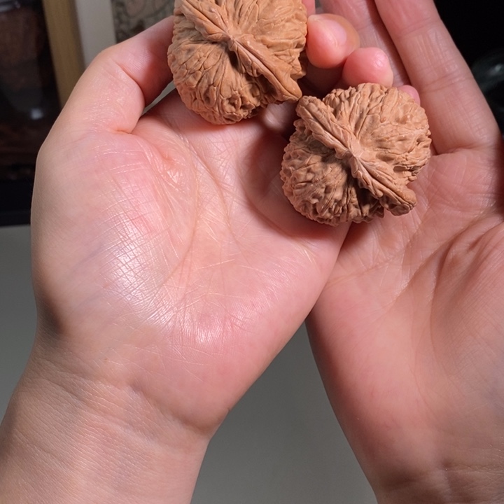吊坠文玩核桃45全品白狮子