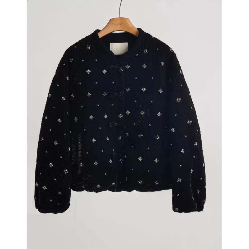 【棉服】天鹅湖--新中式设计师高定轻奢宽松休闲复古国潮提花百搭