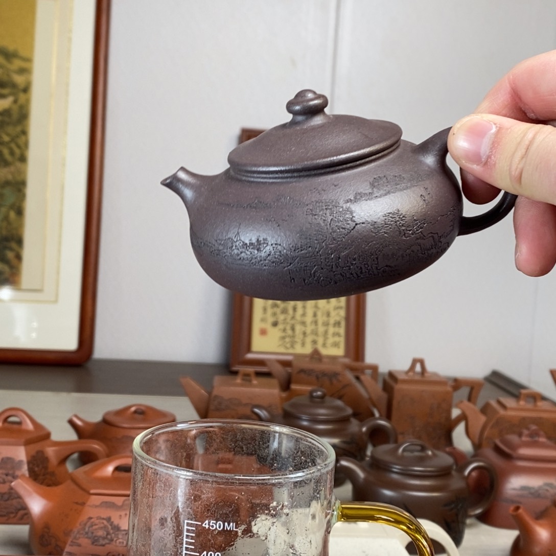 茶壶紫砂原矿泥料传统工艺制作
