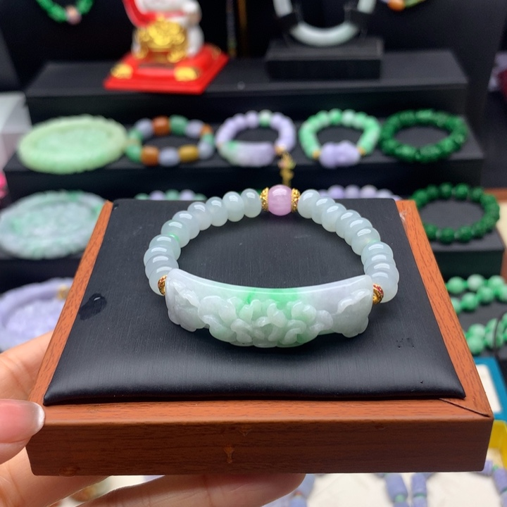 未镶嵌手链翡翠翡翠手串