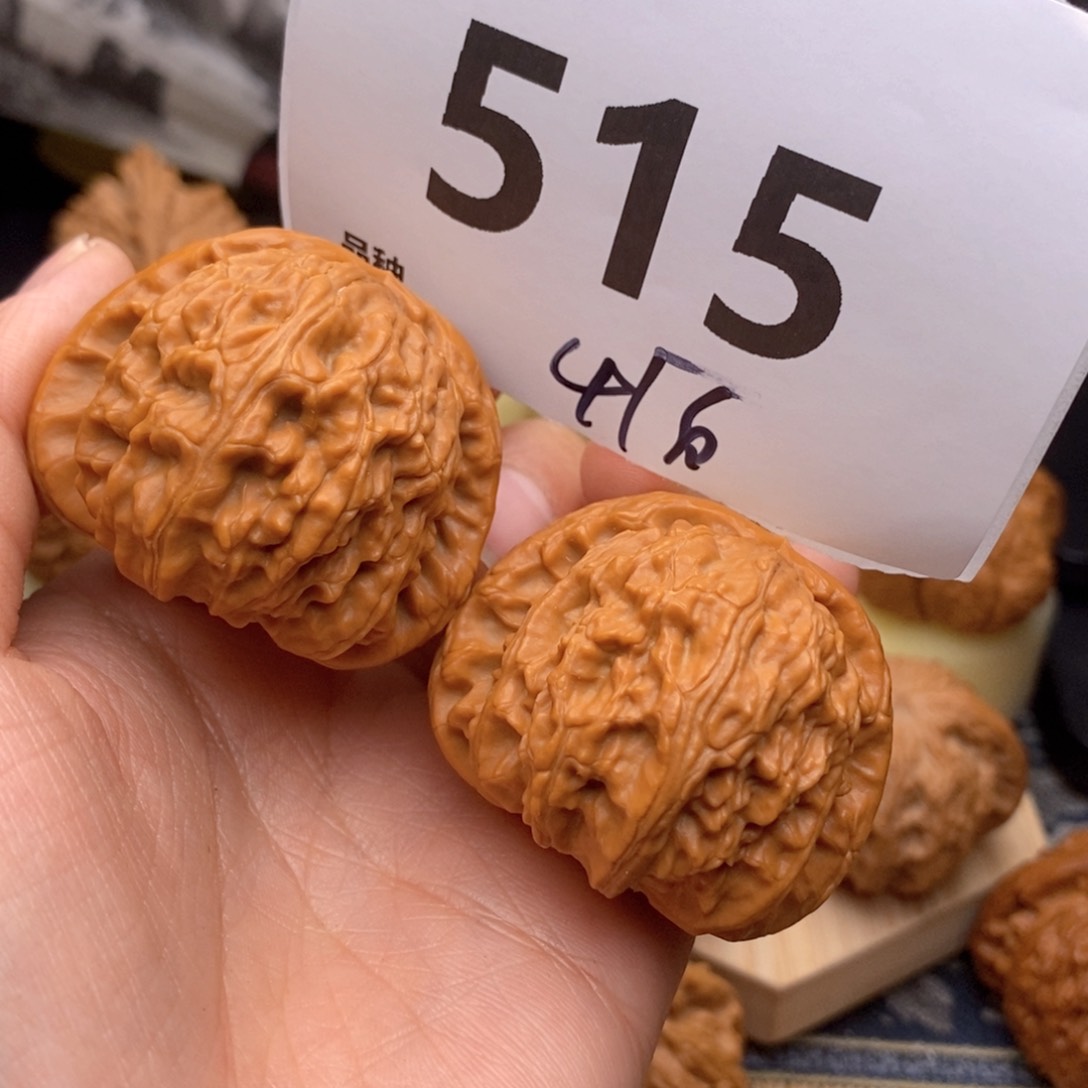 文玩核桃把件515号41白