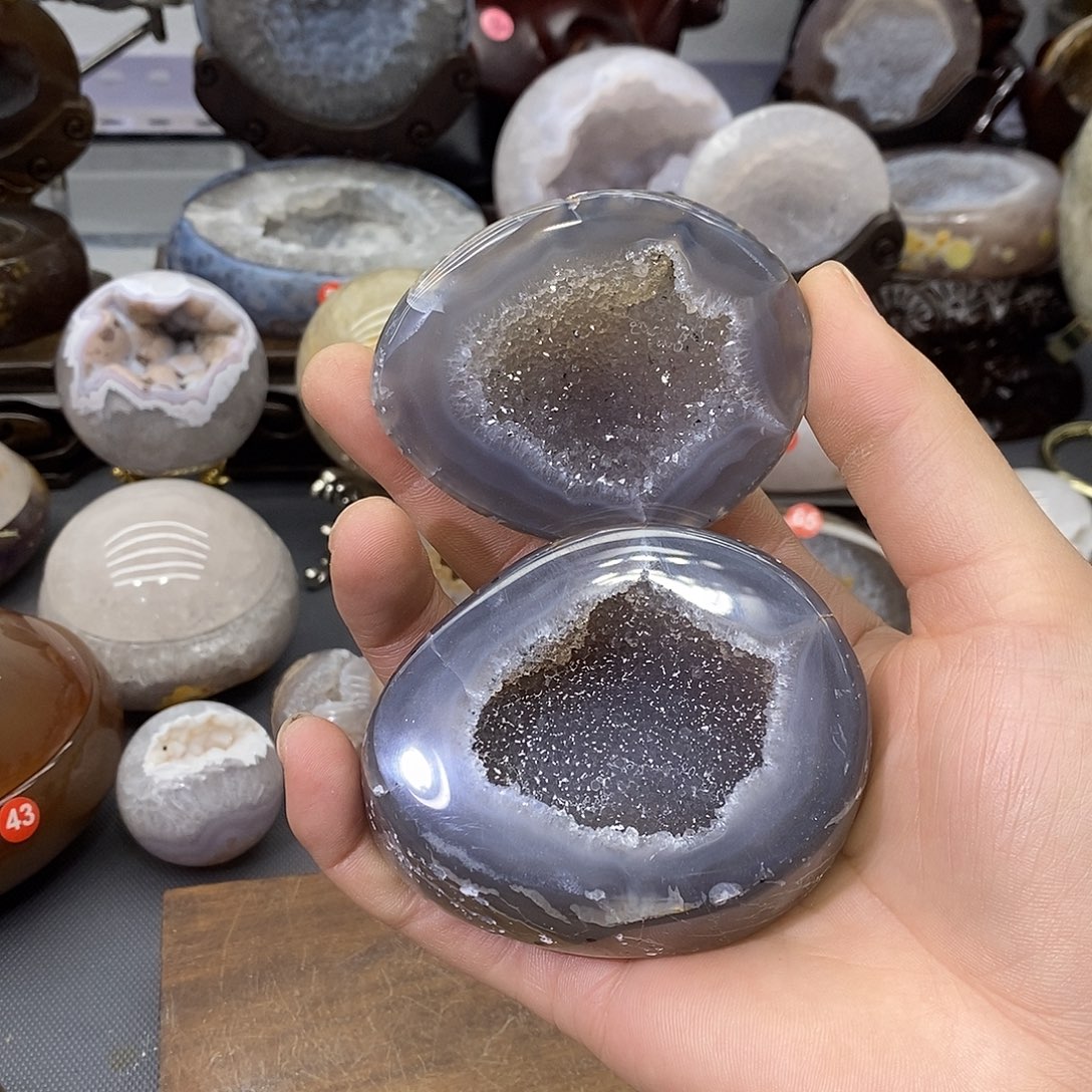 摆件紫晶未镶嵌聚宝盆