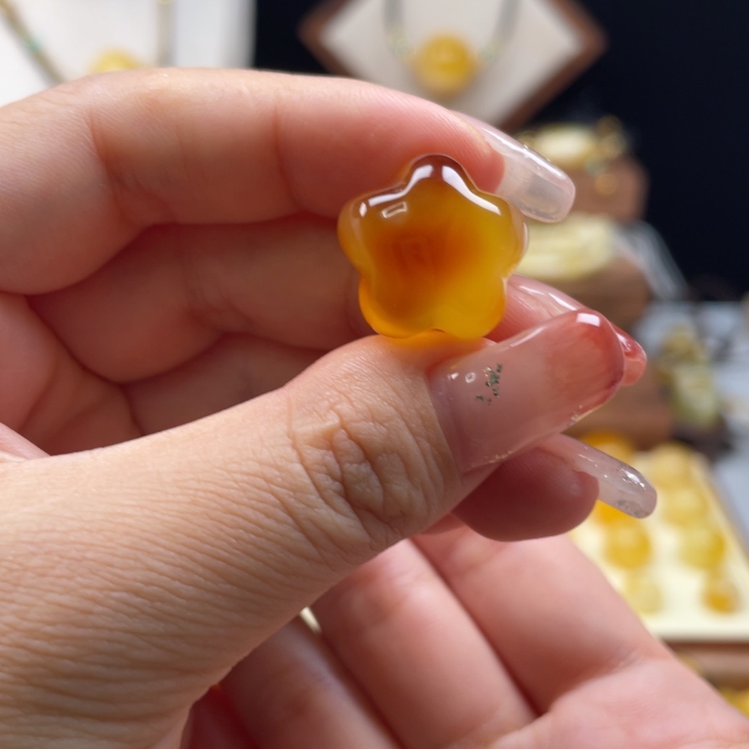 琥珀未镶嵌珠宝奇石星星福利款