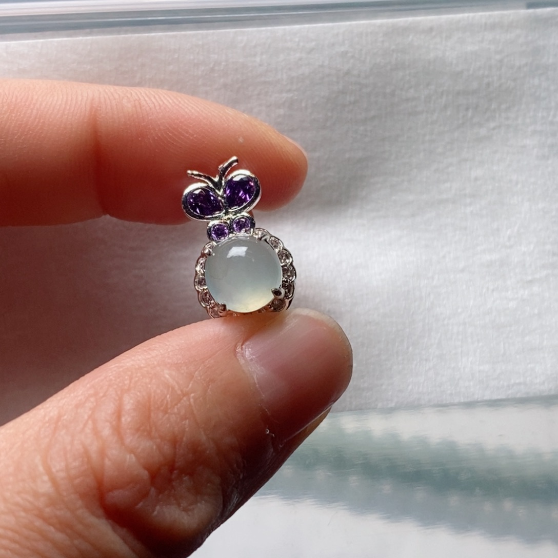 定制翡翠未镶嵌@***～翡翠定制戒指