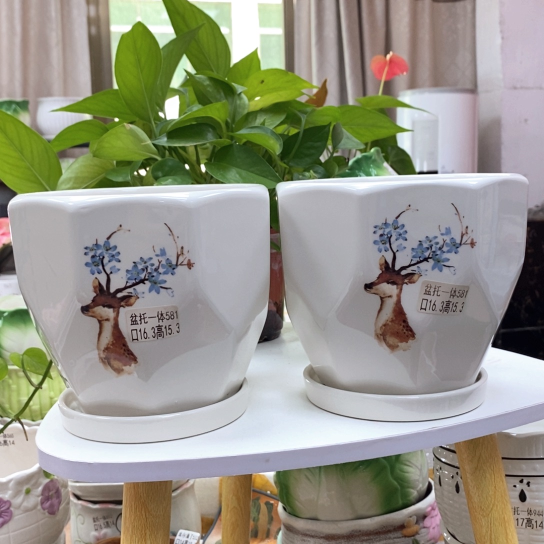 @夏西陶瓷花盆@@5581