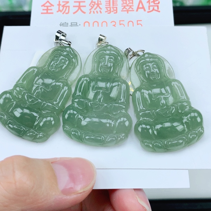 翡翠挂件银S925镶嵌多样性发其1