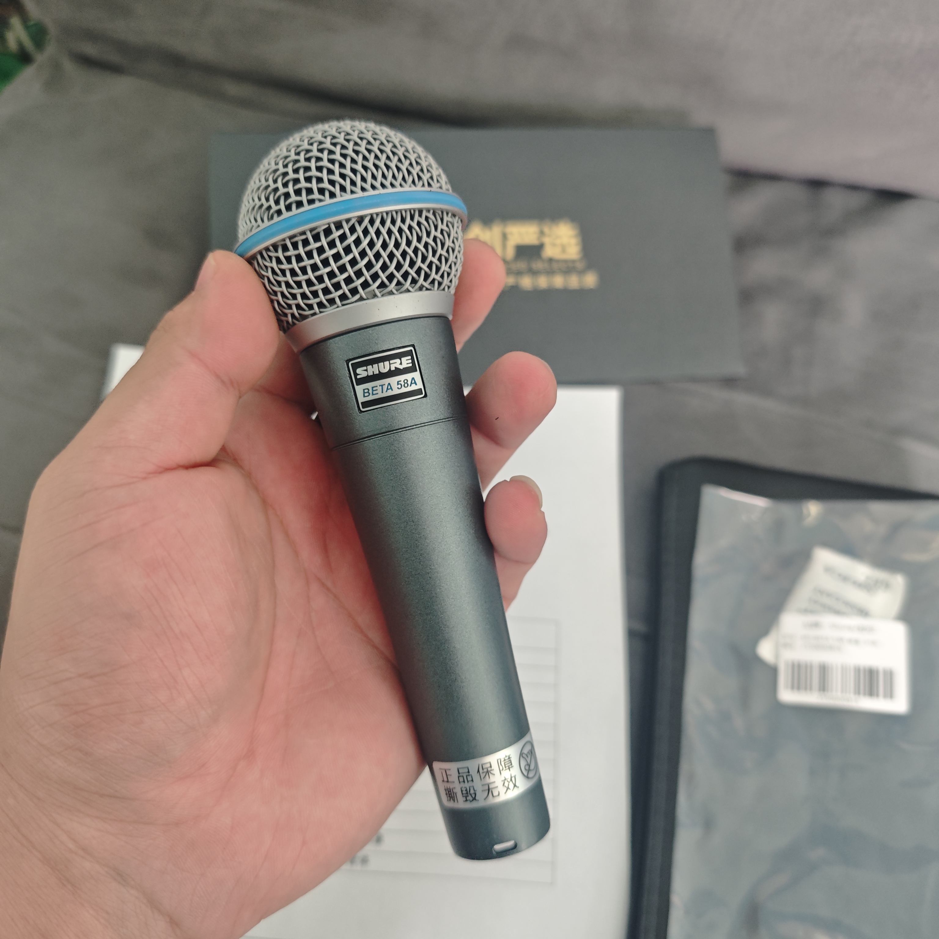99新 舒尔beta58a 有线 国行 裸麦 声音完好（不支持七天理由）
