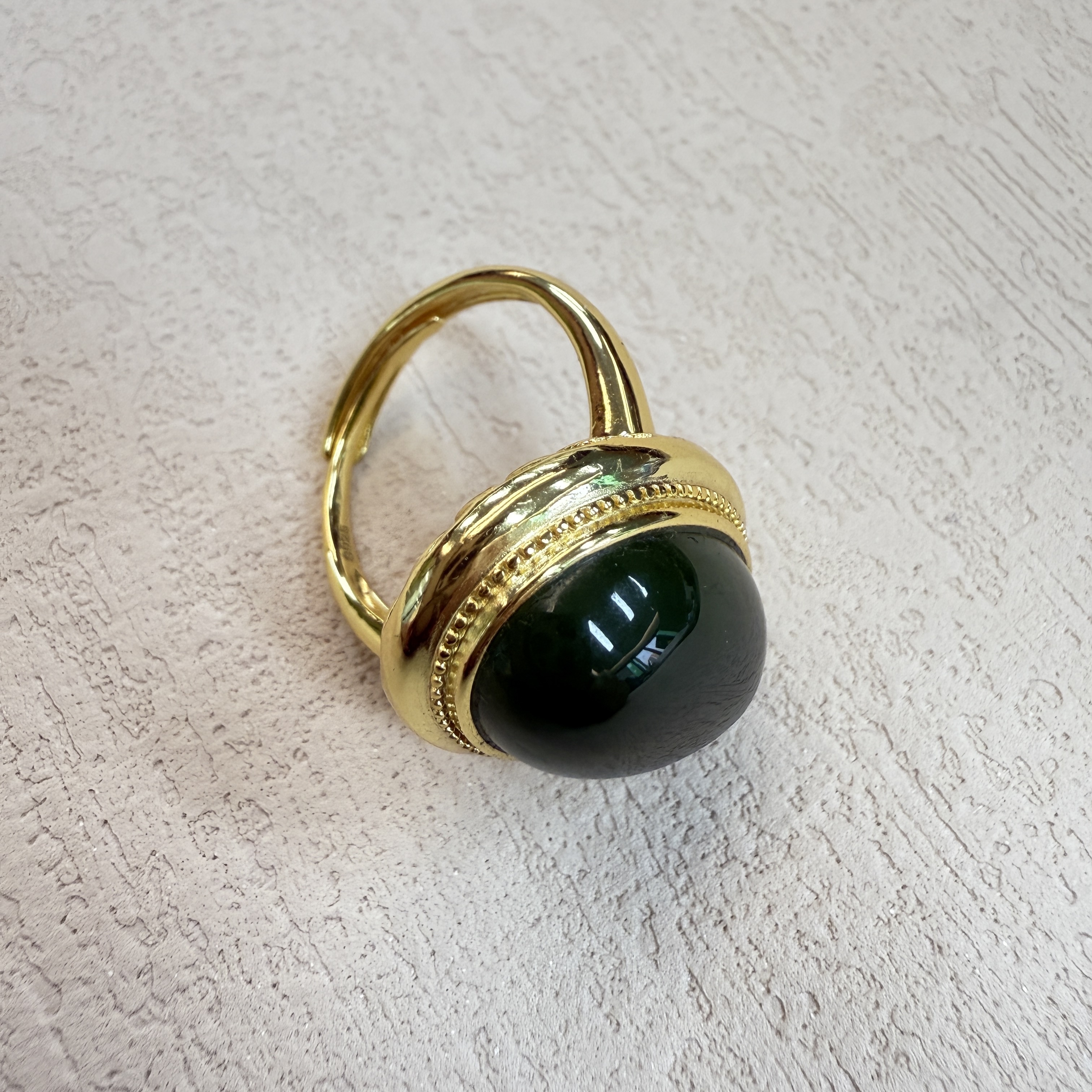 【V姐珠宝】DM3267 和田碧玉戒指 S925银镶嵌