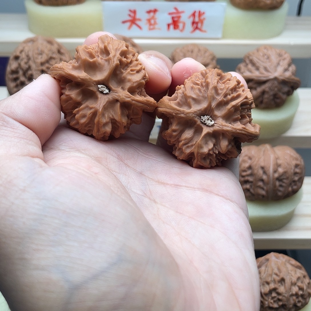 吊坠文玩核桃42全品苹果园42克