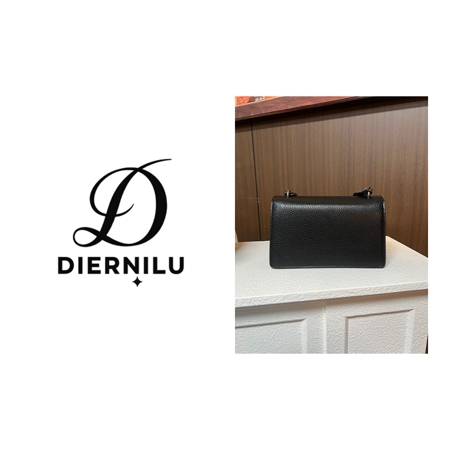 轻奢高级质感黑色链条小方包-9068-2