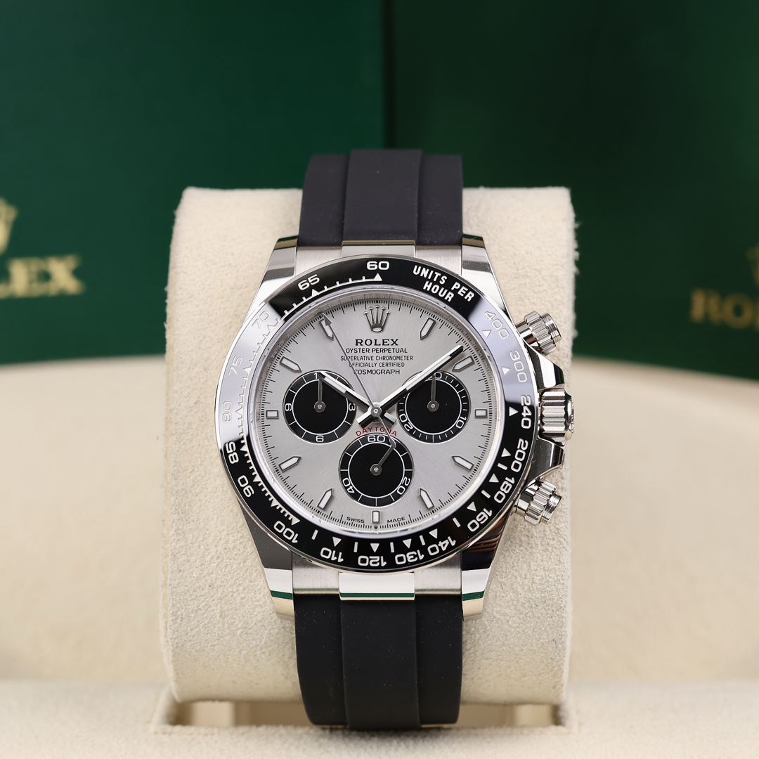 99新 Rolex/劳力士 126519 水泥灰 18K白金 40mm 2025年6月保卡