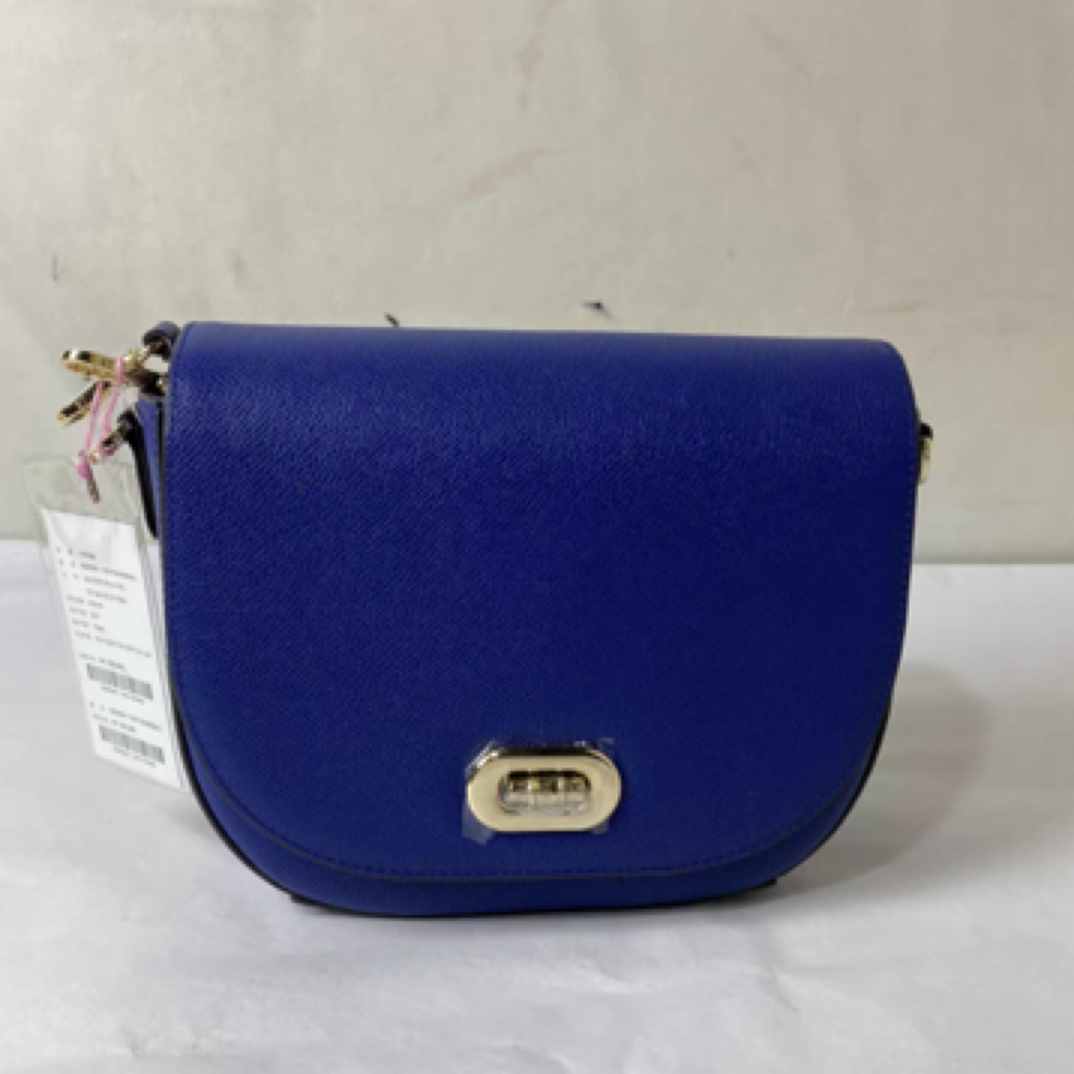 韩国头层牛皮单肩链条包锁扣拉链暗袋斜挎包百搭椭圆形