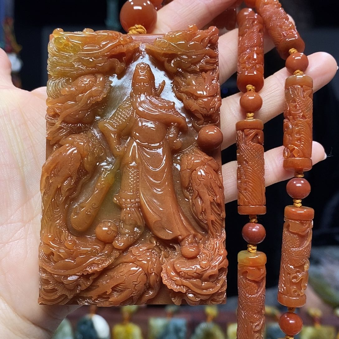 未镶嵌岫玉挂件吊坠