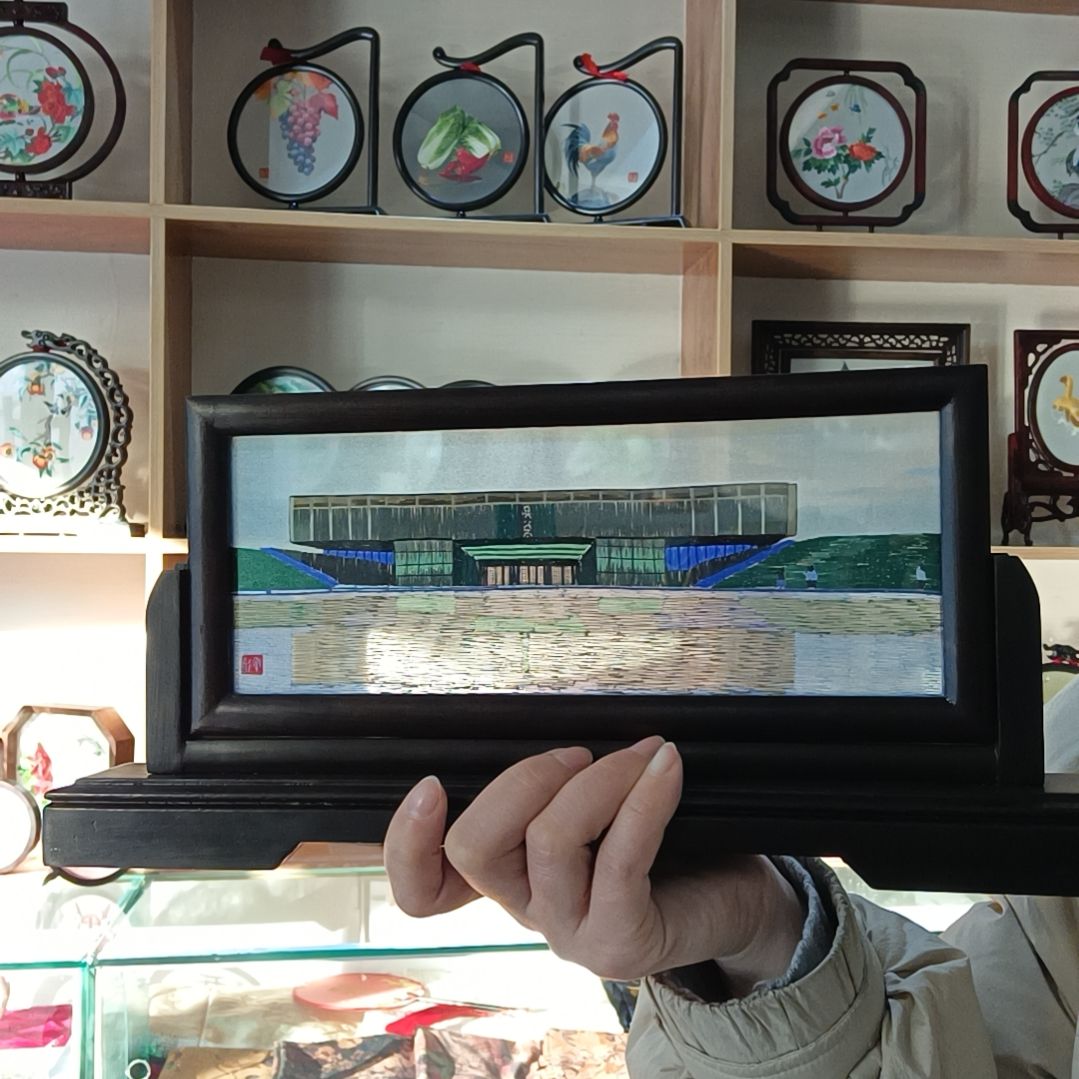 【闪购商品】刺绣文创作品摆件