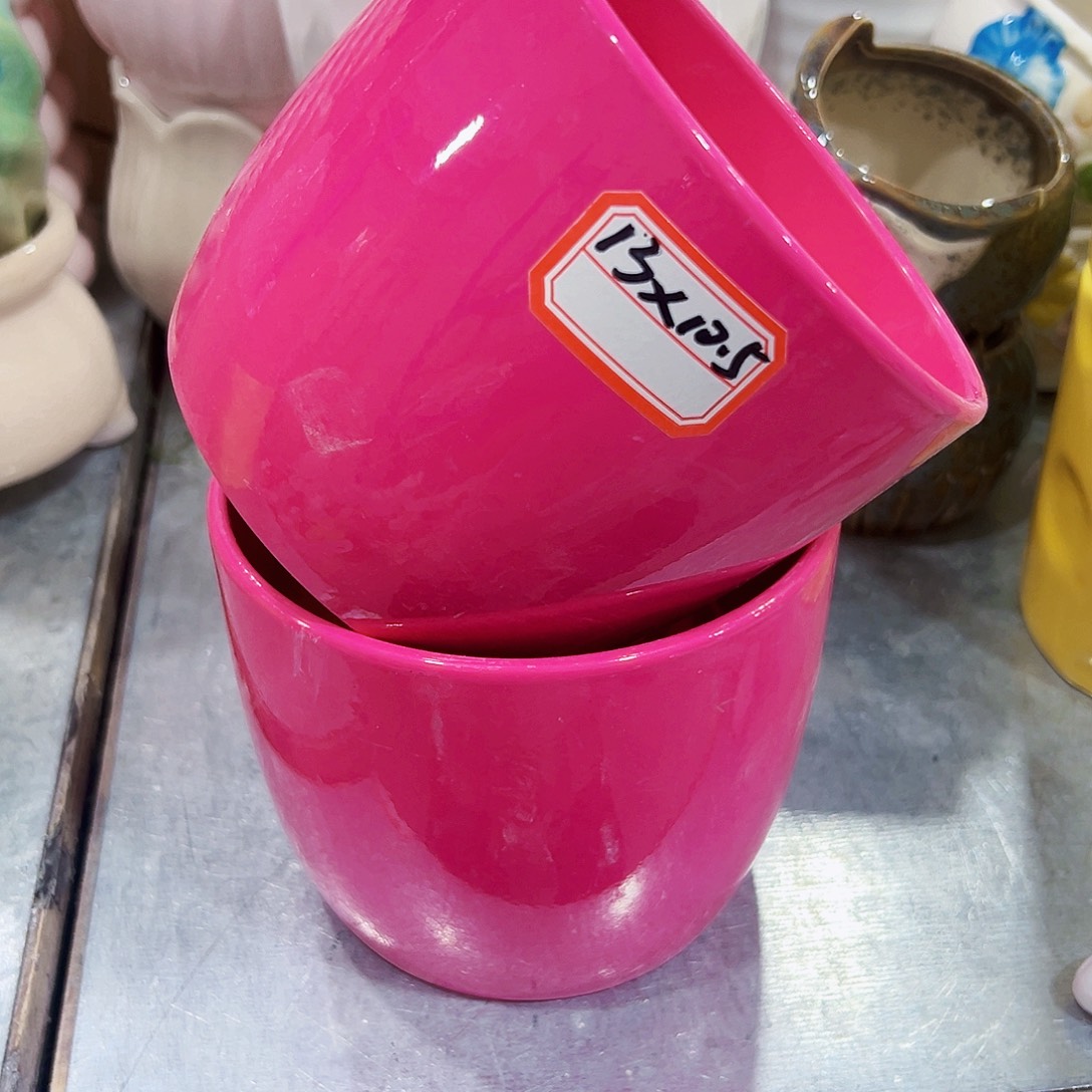 有孔，外贸尾单陶瓷花盆凑单10米包邮