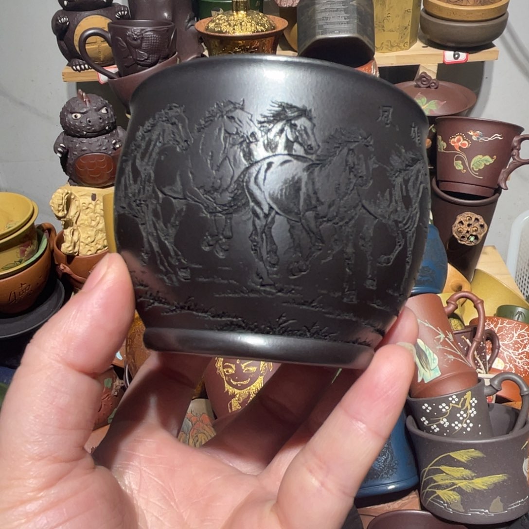 紫砂茶杯宜兴紫砂主人杯