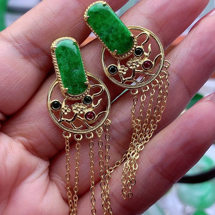 翡翠颈饰银S925镶嵌翡翠