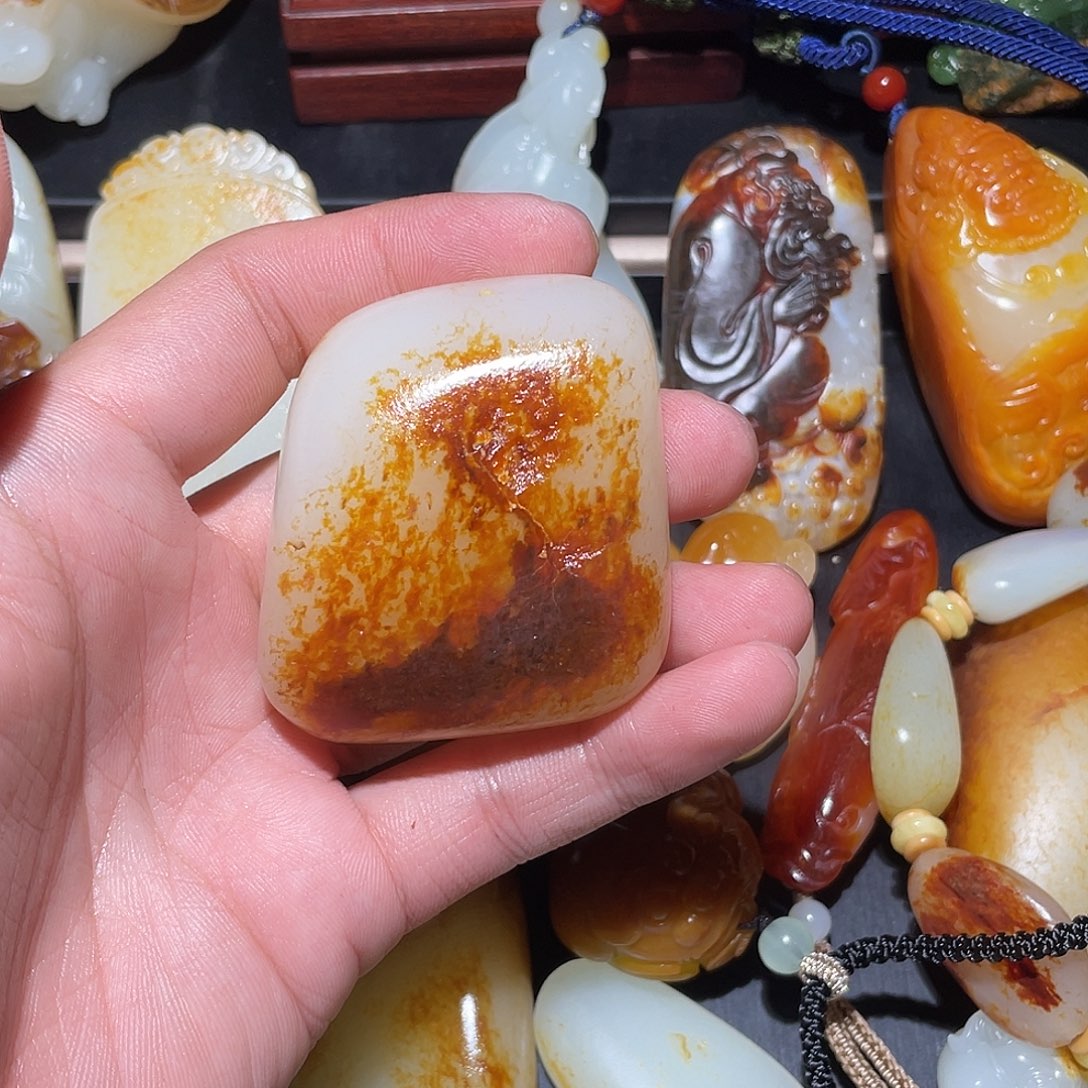 特***个和田玉未镶嵌挂件