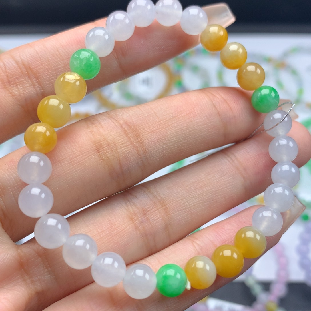 未镶嵌翡翠手链卡