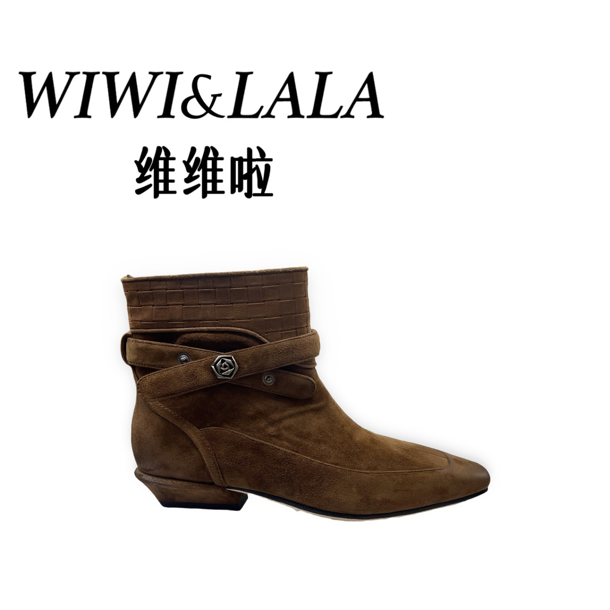 【维维啦】AW25秋款羊京小跟尖头短靴881-2