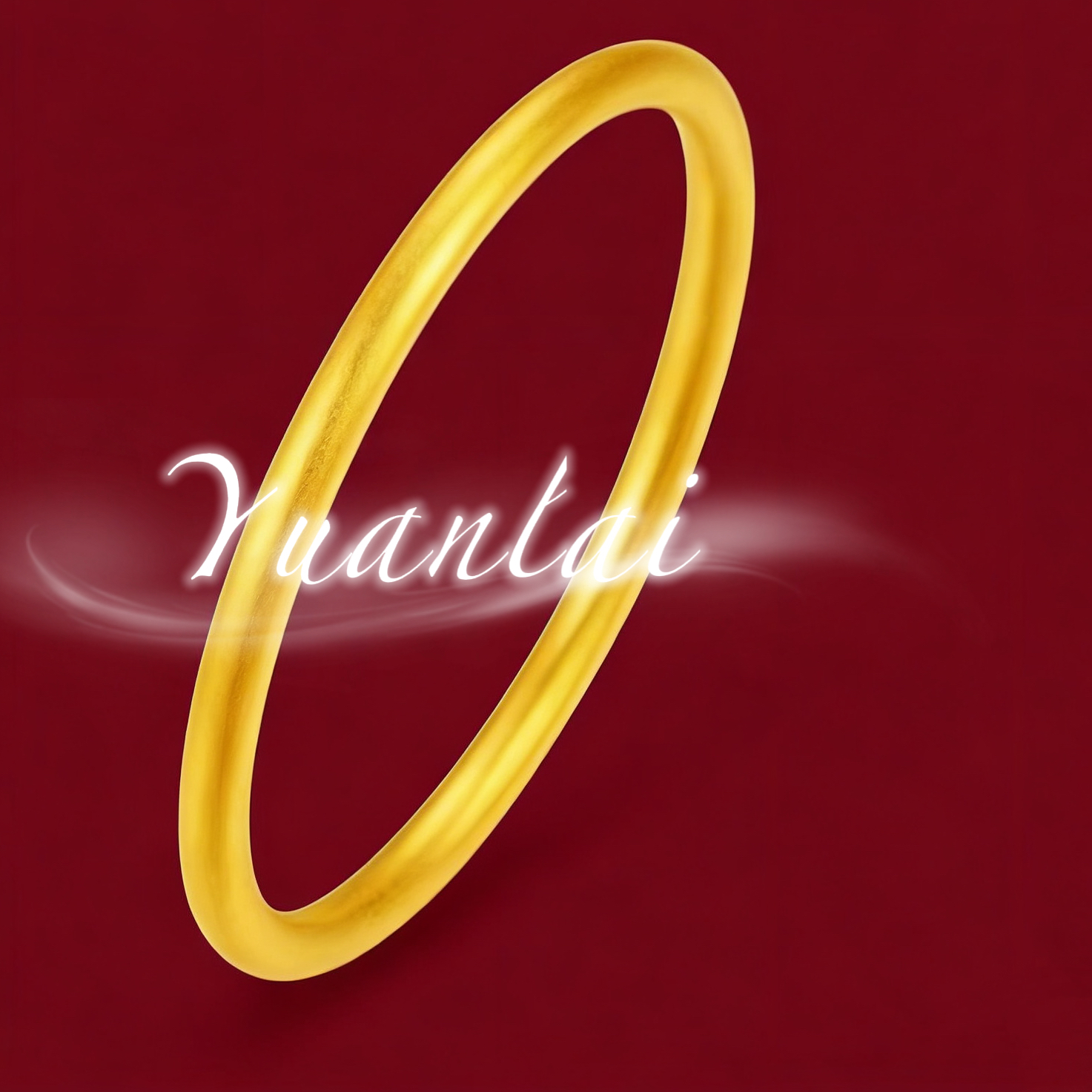 铜合金手镯 新中式古法经典百搭素圈传承实心手镯时尚