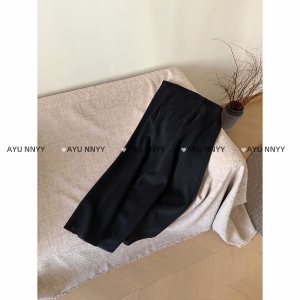 阿虞 ｜醋酸羊毛高腰显瘦百搭A字半身裙