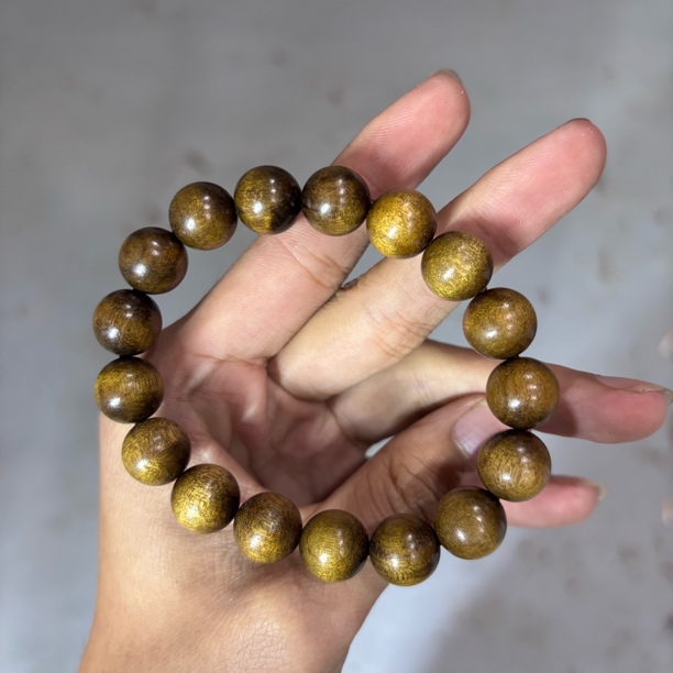 505 C金丝楠乌金1.2cm圆珠手串