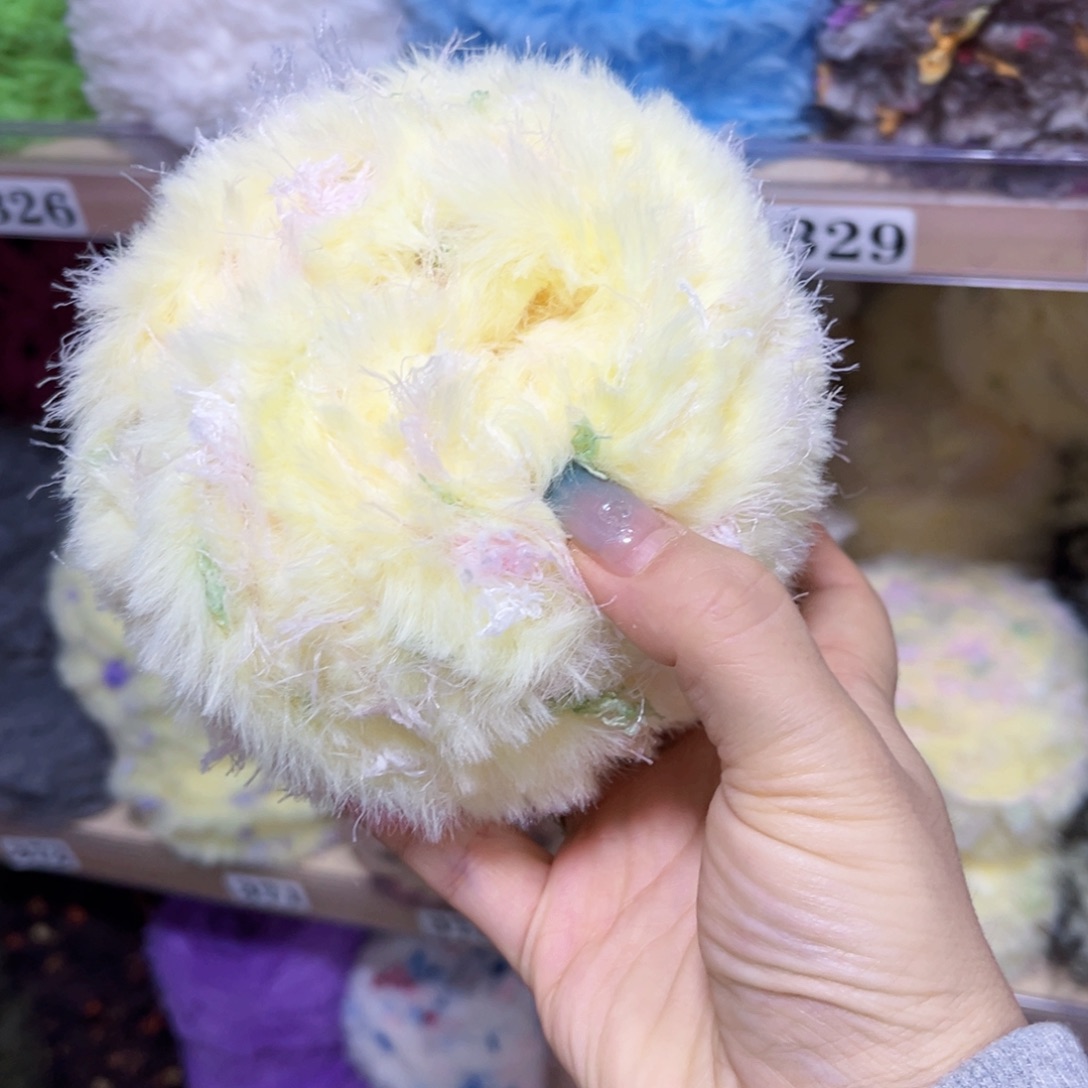 布黄色系列手混皮草