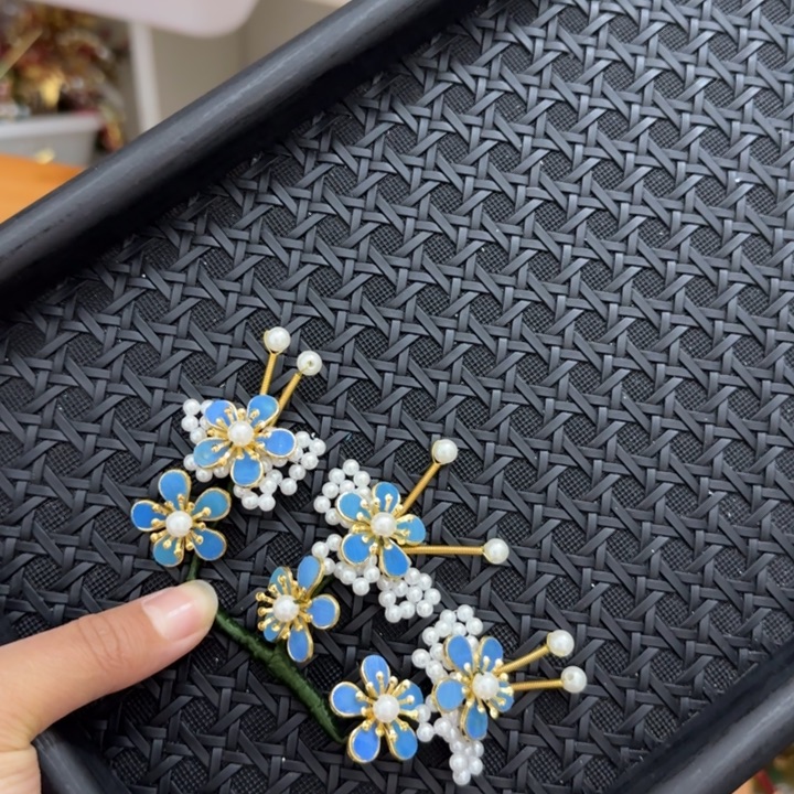 醋酸铁合金鹅毛仿点翠