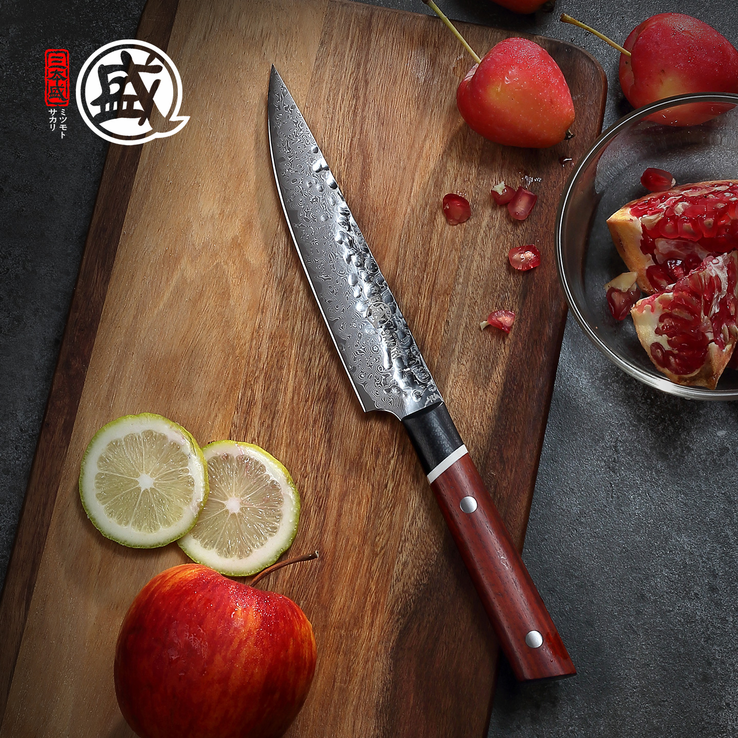 日本进口粉末钢440C家用手工锻打锋利切水果多功能超快刀具