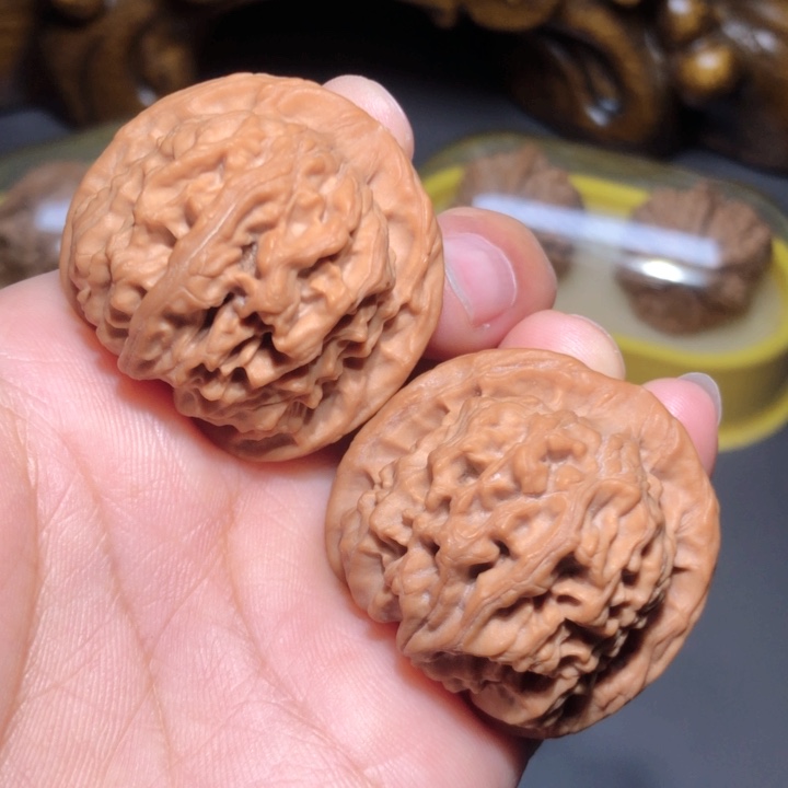 文玩核桃把件37.5天地狮子头