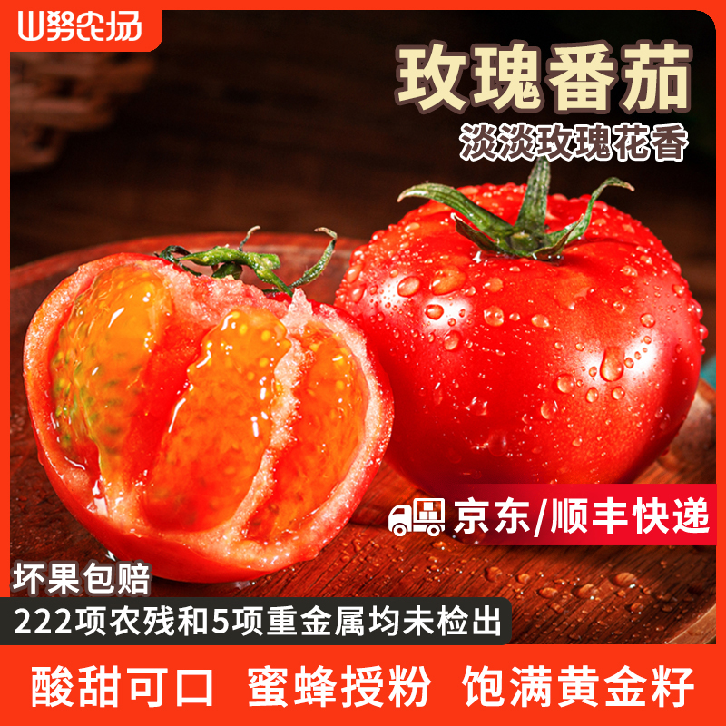 【顺丰&京东】山努玫瑰番茄水果自然熟草莓西红柿多汁新鲜小柿子