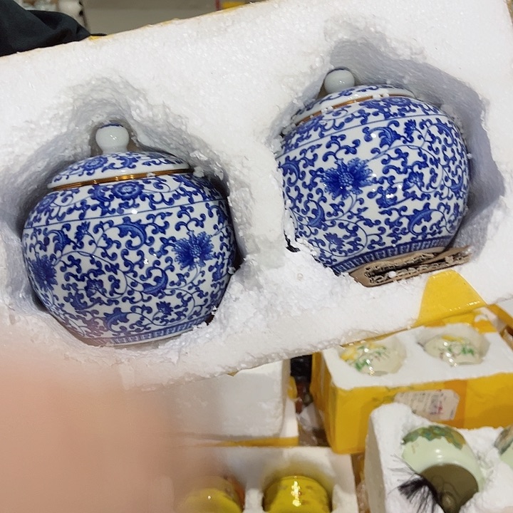 罐陶瓷茶叶罐密封罐家用摆件