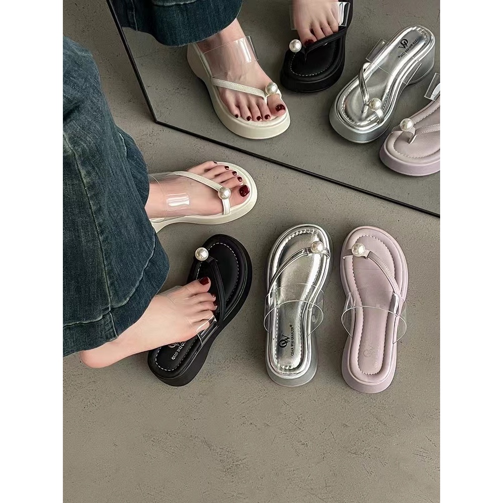 夏休闲款法式拖鞋女新款配裙子仙女风拖鞋337-12