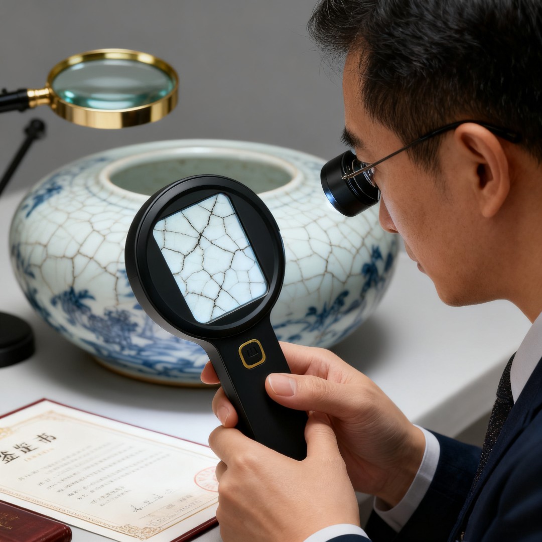 肯索亚V19电子放大镜古币银元瓷器鉴定专用高清手持便携式显微镜