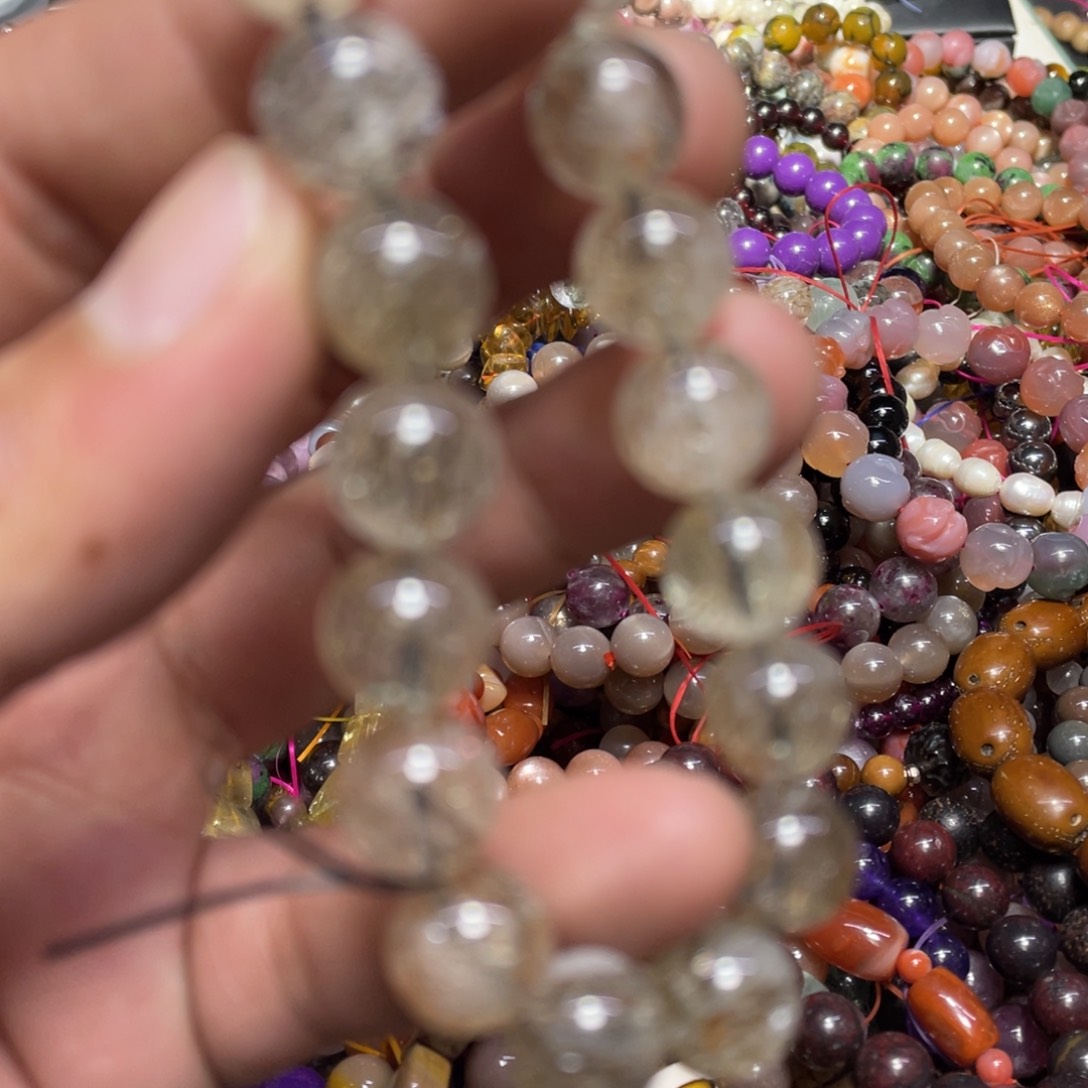 紫晶颈饰银S800镀金镶嵌