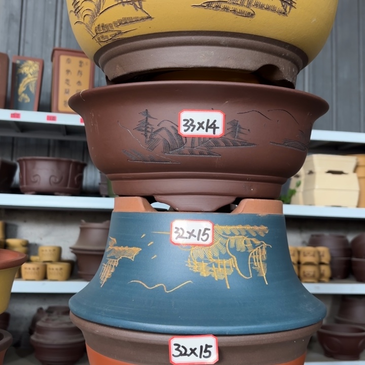 紫砂花盆                100-4