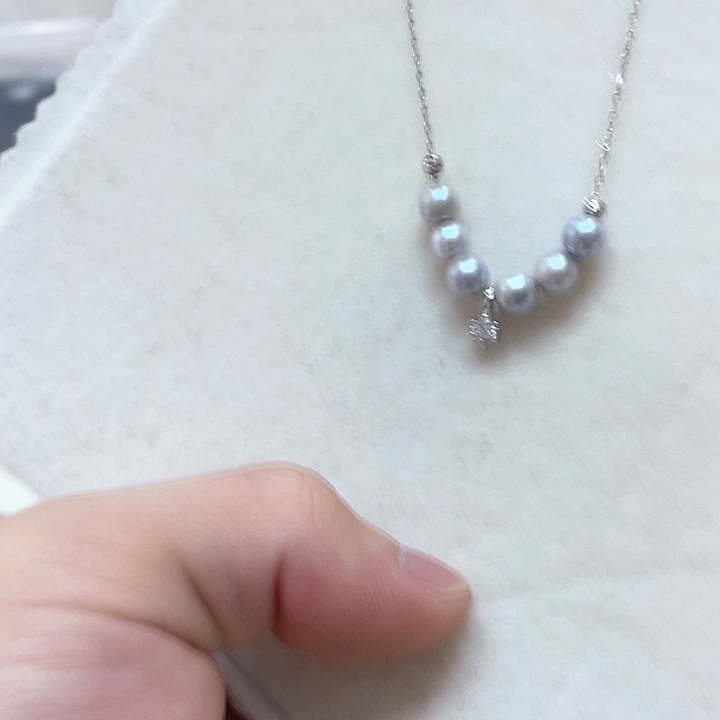 银S925镶嵌海水珍珠套链