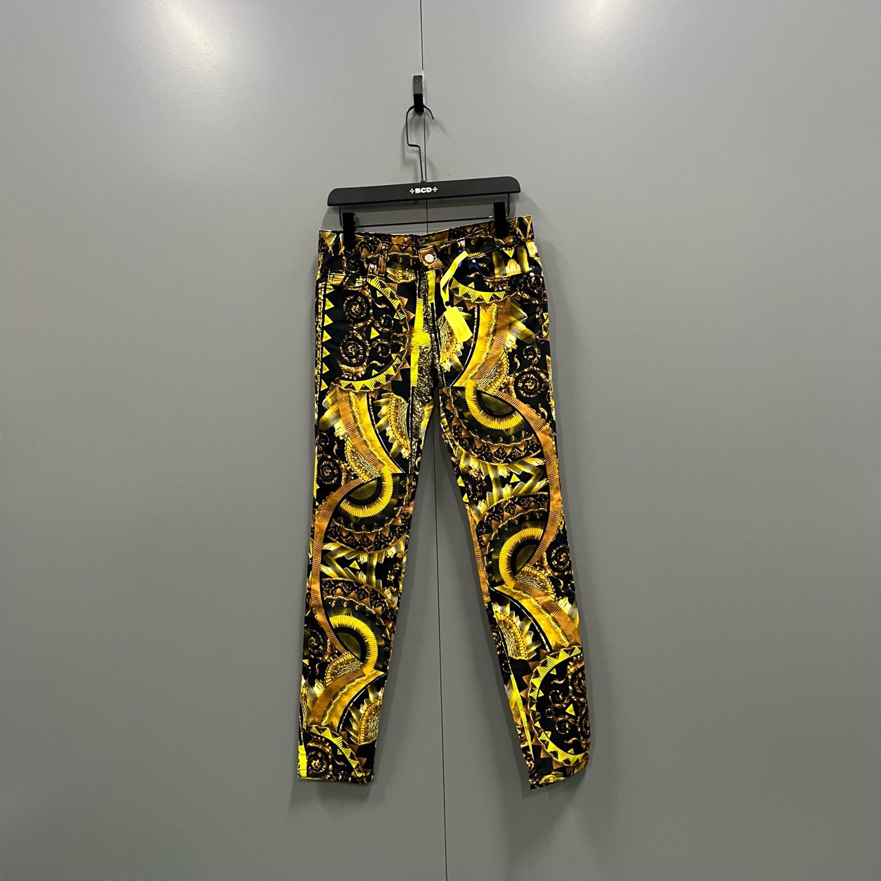 99新 VERSACE/范思哲 （bb）巴洛克风格印花长裤 28码/吊牌
