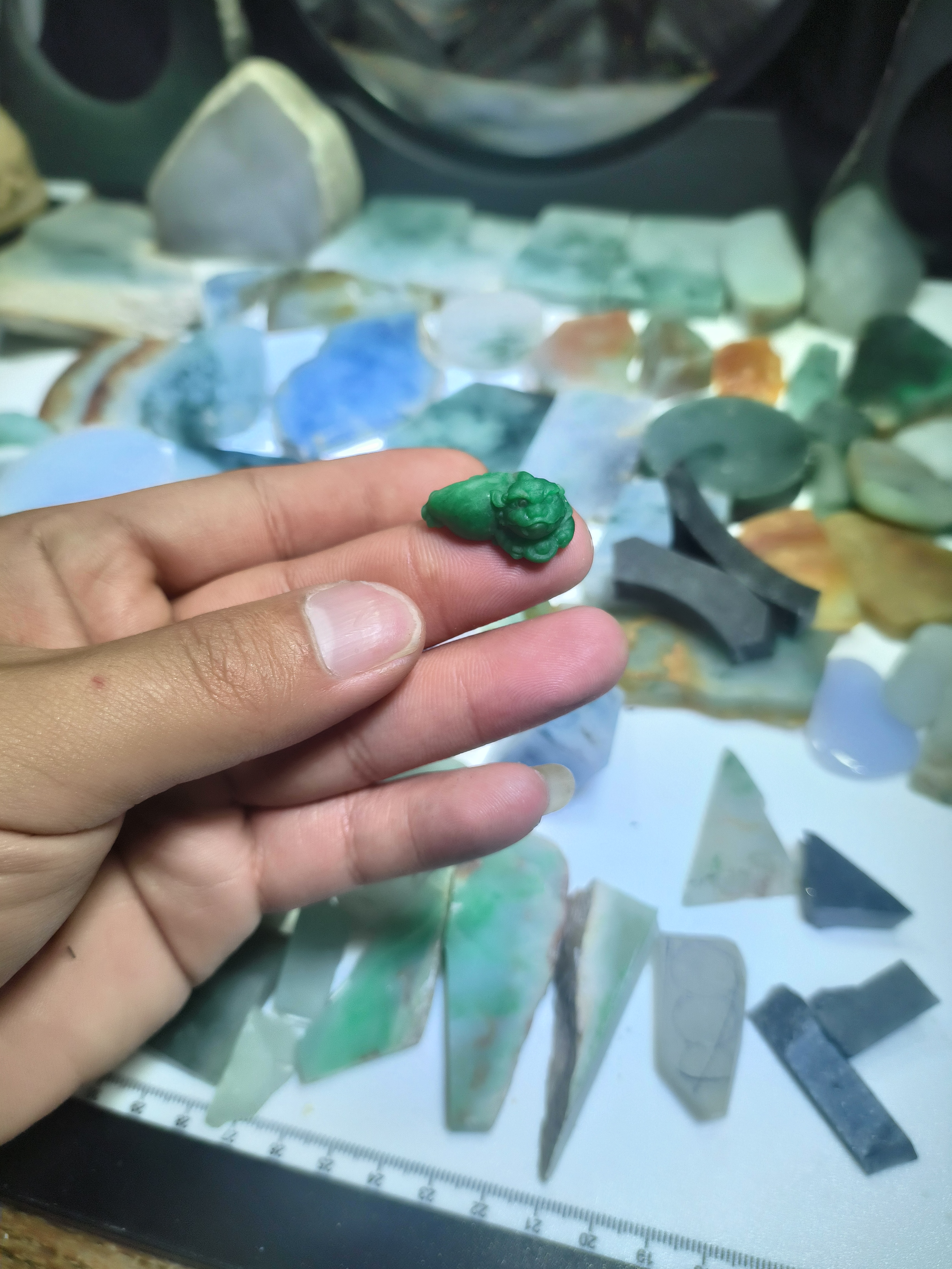定制保真保天然缅甸翡翠小金蟾