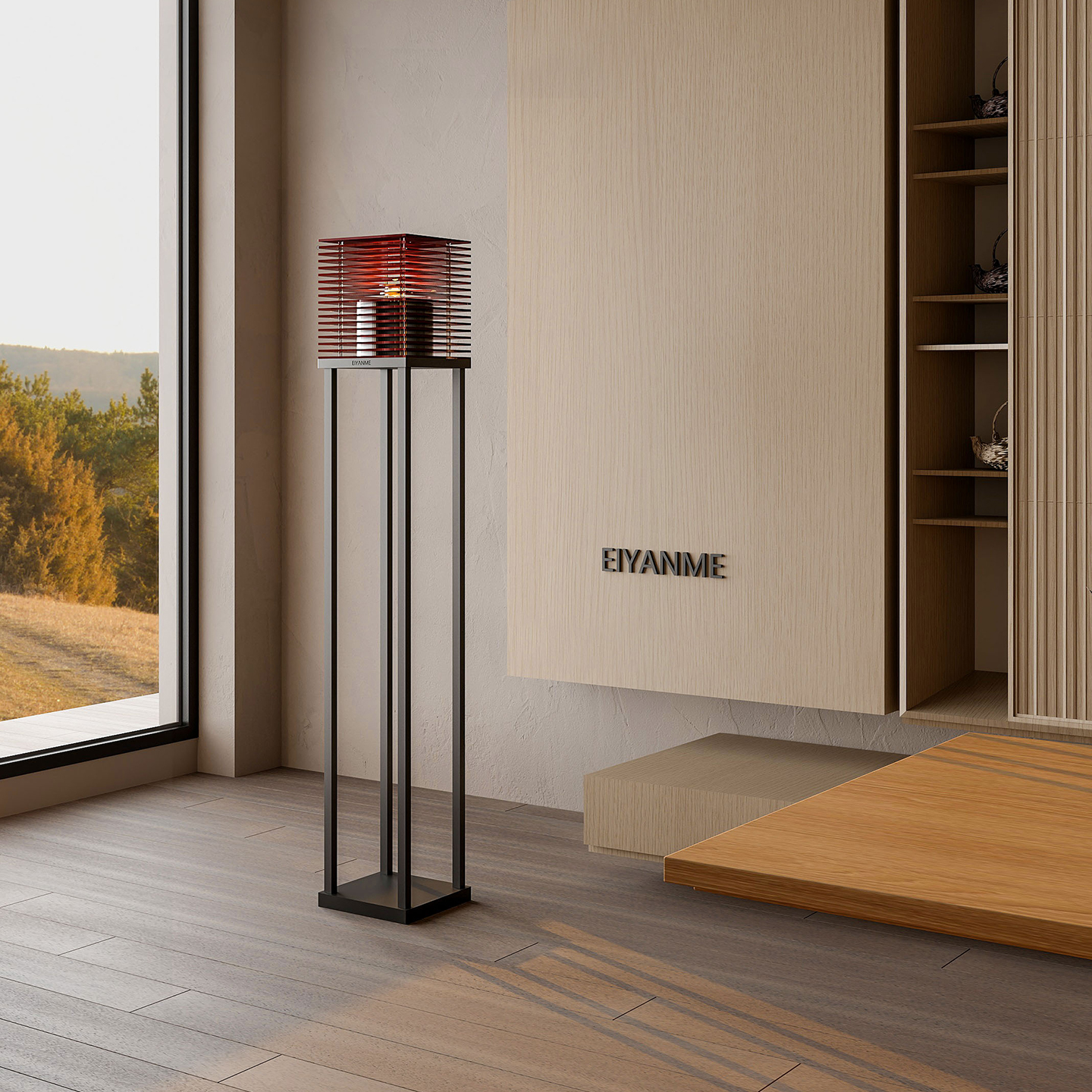 EIYANME现代流水摆件循环水客厅落地轻奢办公室酒店装饰水景M1