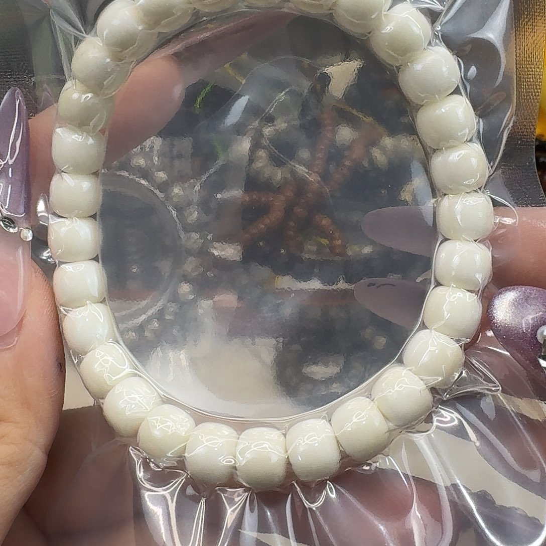 星月菩提手串4白玉菩提87