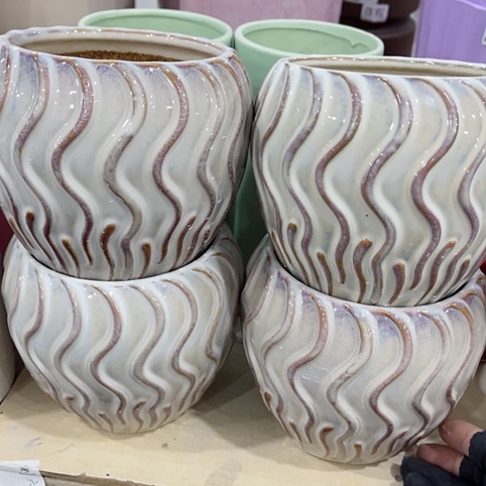 多肉绿植陶瓷花盆9.9包邮，有孔